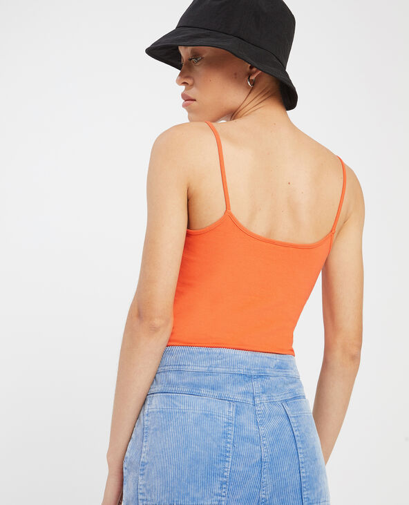 Top à bretelles orange - Pimkie