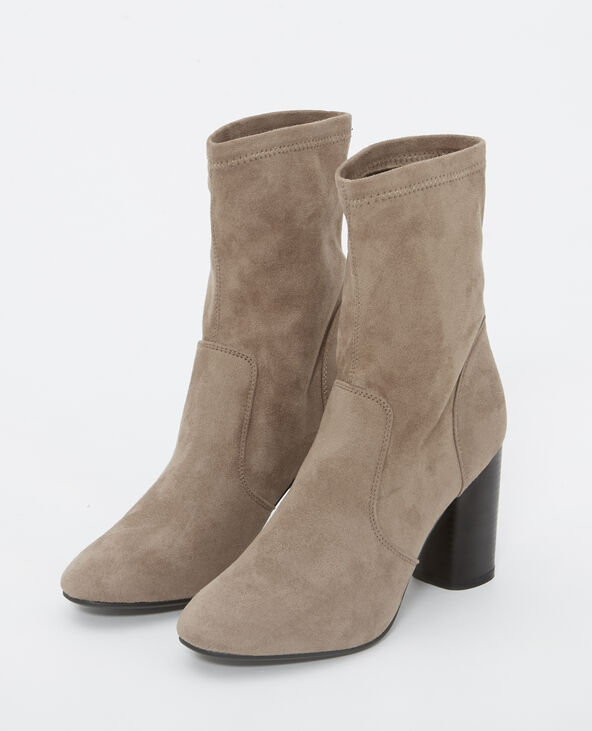 Boots effet peau marron - Pimkie