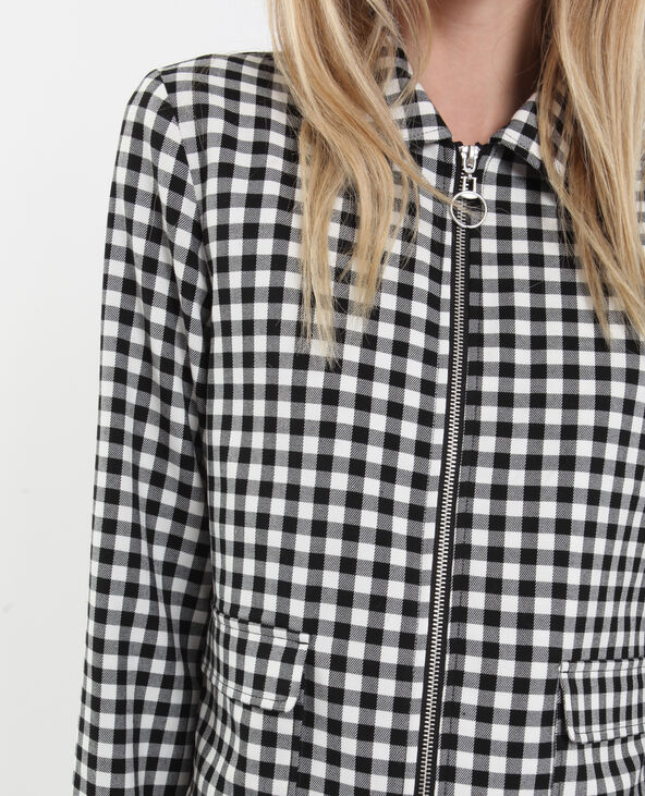 Veste vichy noir - Pimkie