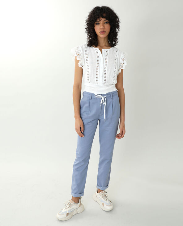 Pantalon chino bleu foncé - Pimkie