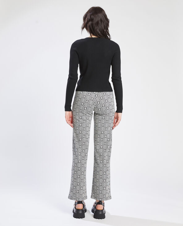 Gilet maille côtelée noir - Pimkie