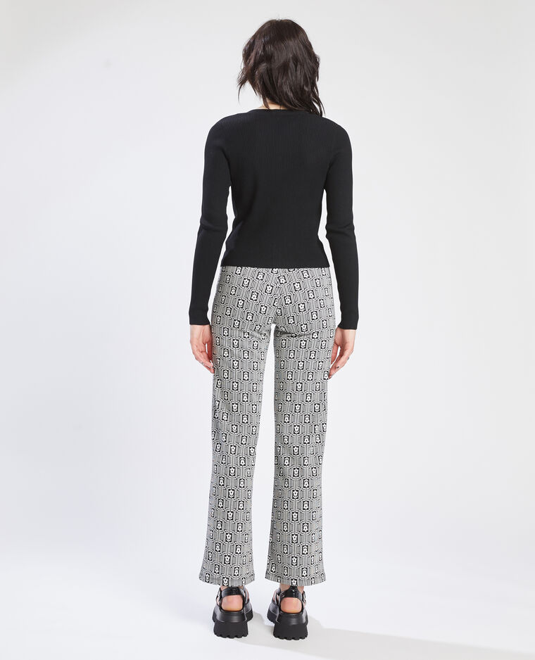 Gilet maille côtelée noir - Pimkie