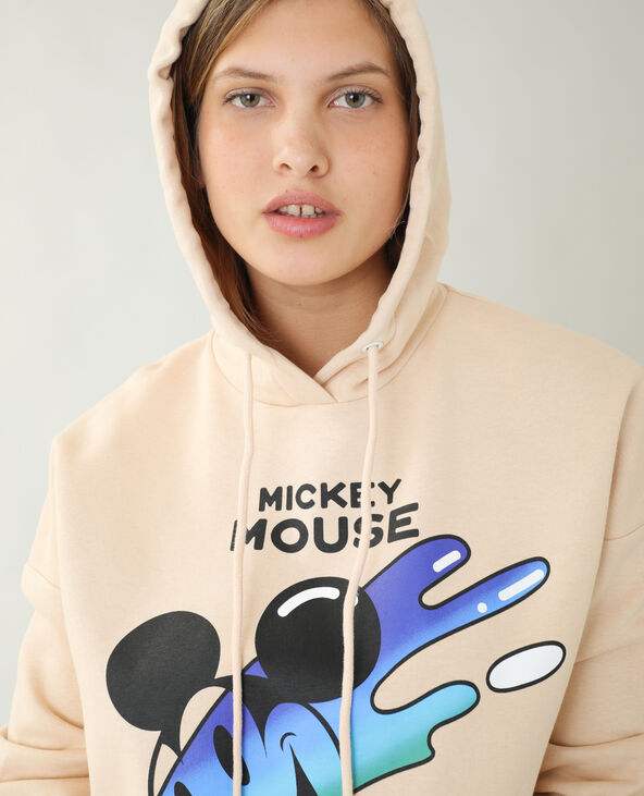 Sweat à capuche Mickey rose clair - Pimkie