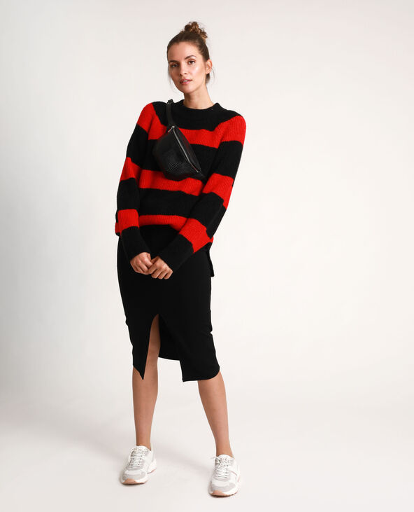 Pull rayé rouge - Pimkie