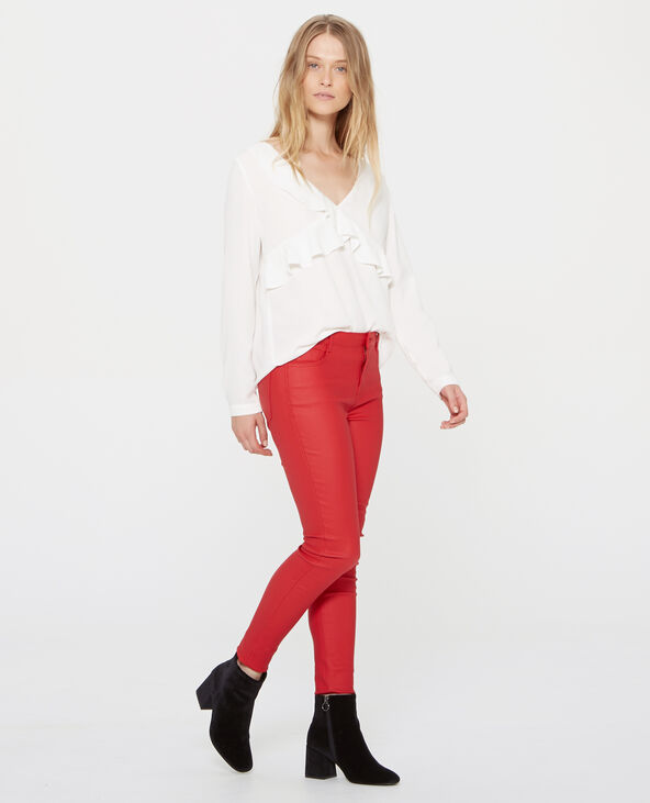 Blouse à volants blanc - Pimkie