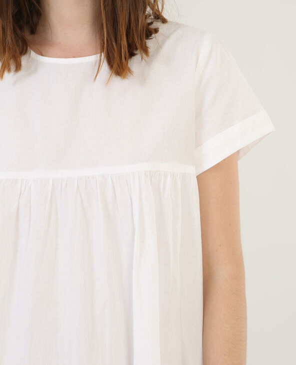 Robe babydoll blanc - Pimkie
