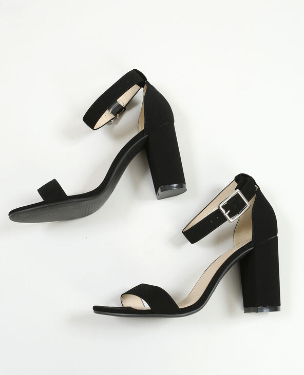 Sandales à talons noir - Pimkie
