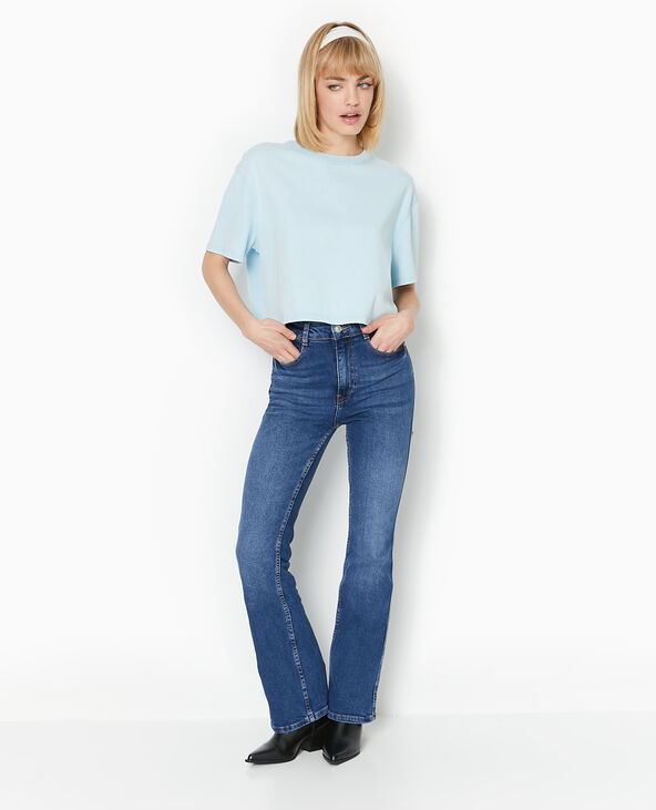Jean flare taille haute