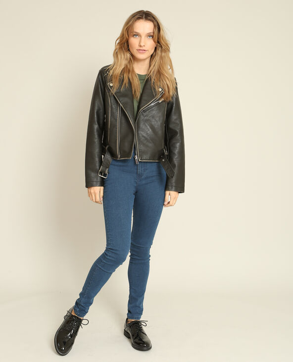 Jegging taille haute bleu - Pimkie