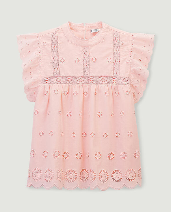 Haut en dentelle orange - Pimkie