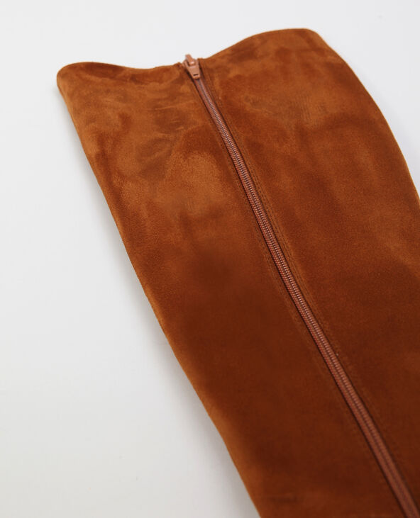 Bottes suédine marron - Pimkie