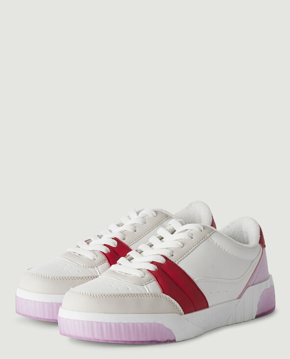 Sneakers compensées rouge - Pimkie