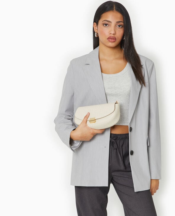 Sac boxy effet tressé beige - Pimkie