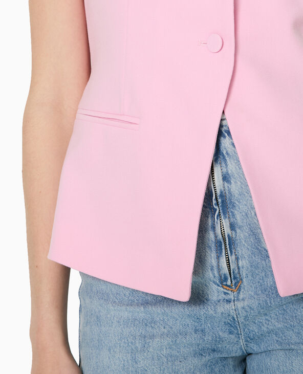 Top bustier avec boutons rose - Pimkie