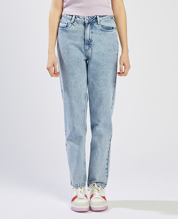 Jean mom taille haute bleu clair - Pimkie