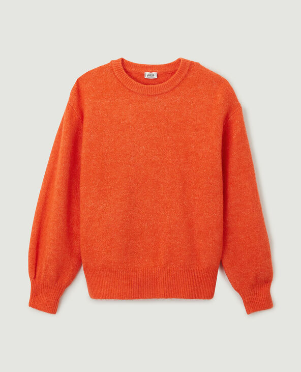 Pull en maille orange - Pimkie