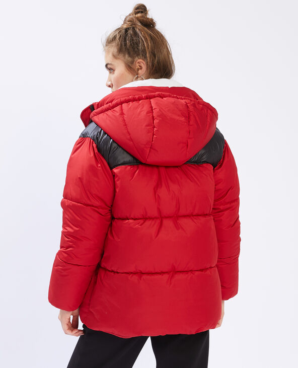 Doudoune colorblock a capuche
