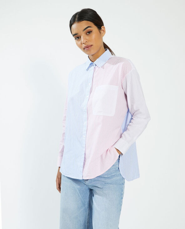 Chemise shop femme bicolore