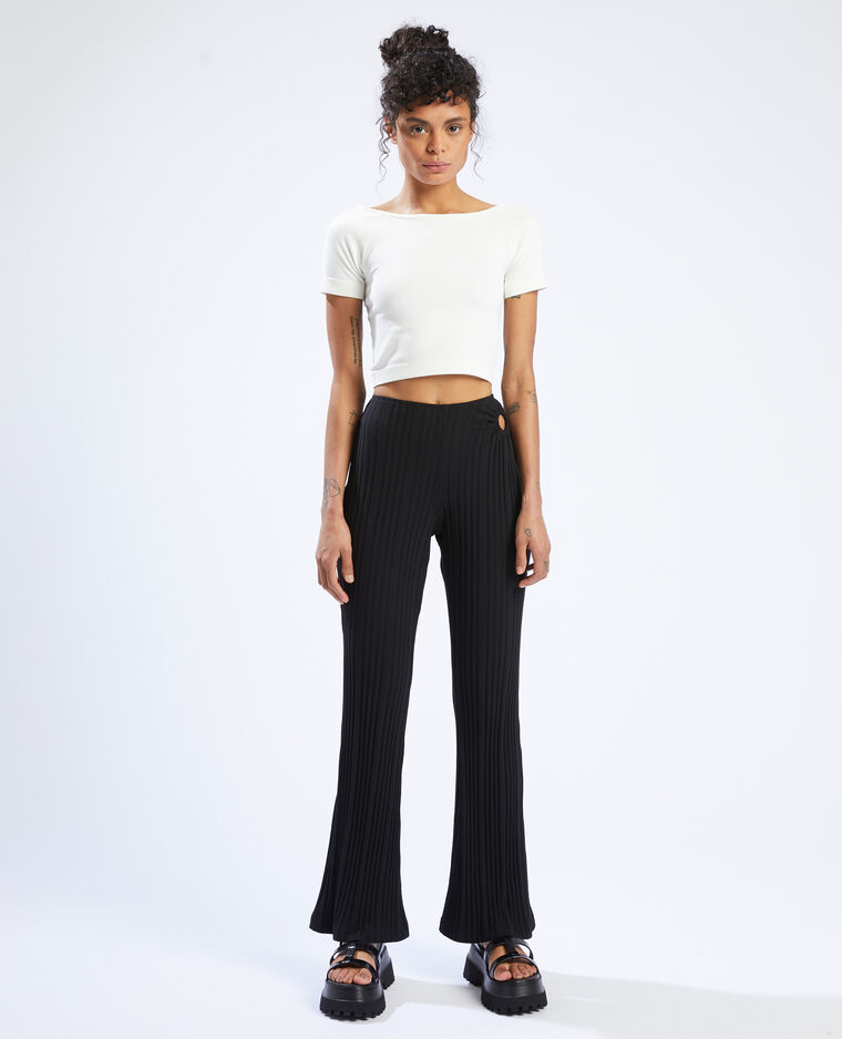 Cropped top sans couture blanc - Pimkie