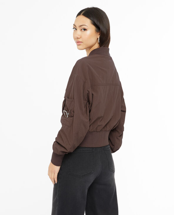 Bomber en toile parachute marron - Pimkie