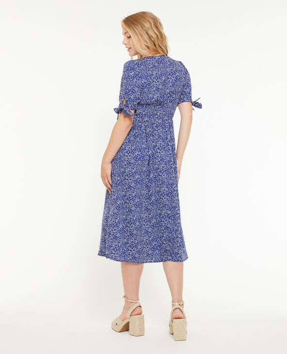 Robe longue boutonnée bleu - Pimkie