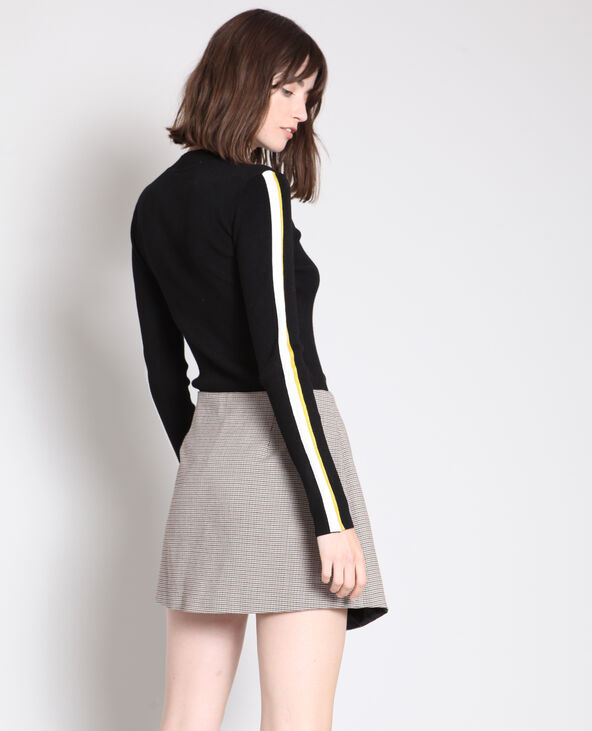 Pull à bandes colorées noir - Pimkie