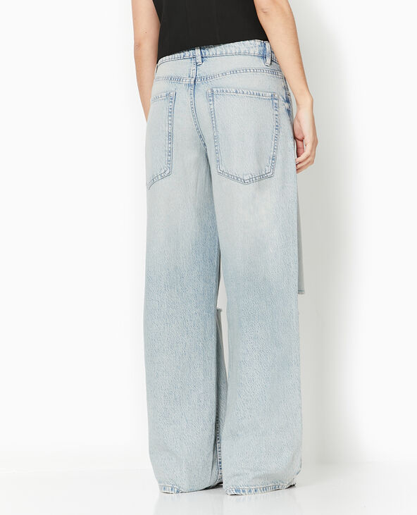 Jean baggy destroy taille regular jaune ocre - Pimkie