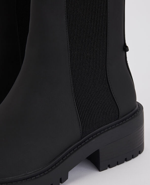Bottines Chelsea à chaînettes amovibles noir - Pimkie