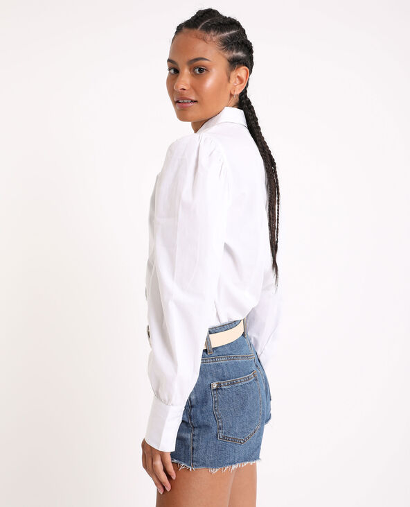 Chemise à manches bouffantes blanc - Pimkie