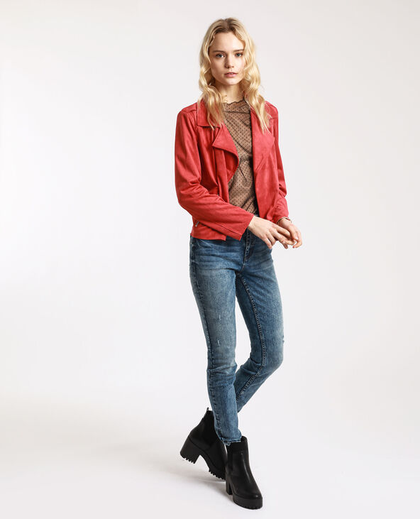 Veste suédine rose - Pimkie