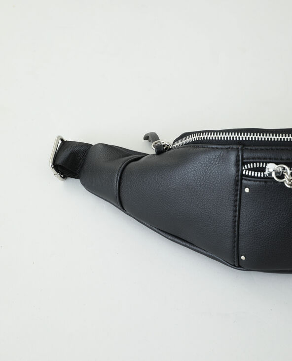Sac banane simili cuir noir - Pimkie