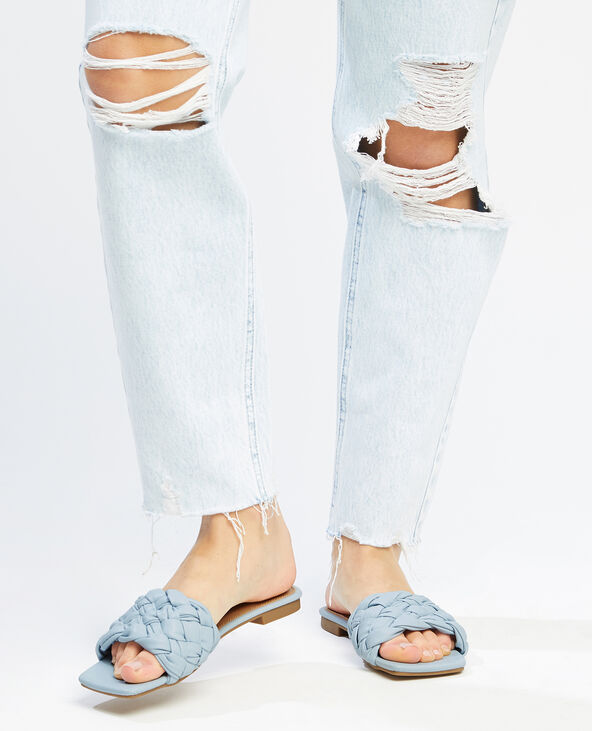 Mules tressées bleu - Pimkie