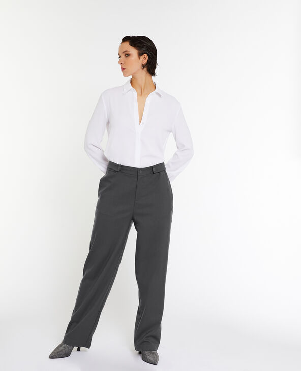 Pantalon large taille basse