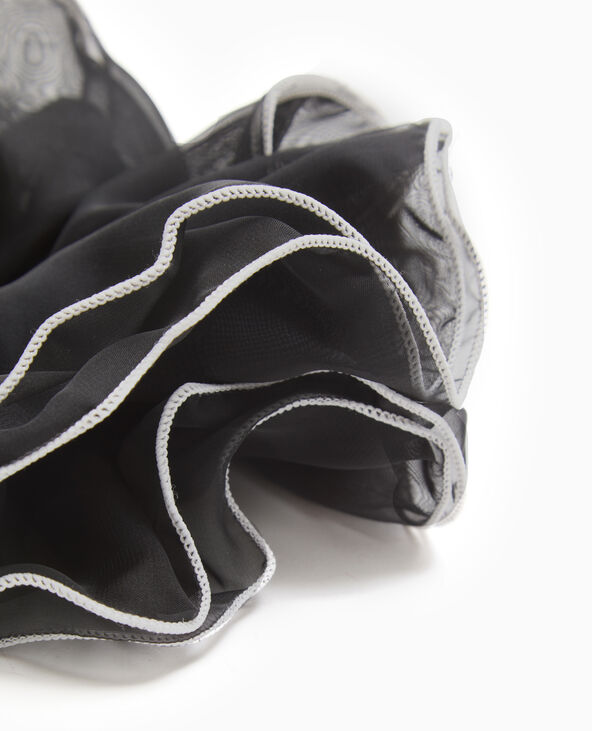 Maxi chouchou en tissu transparent noir - Pimkie