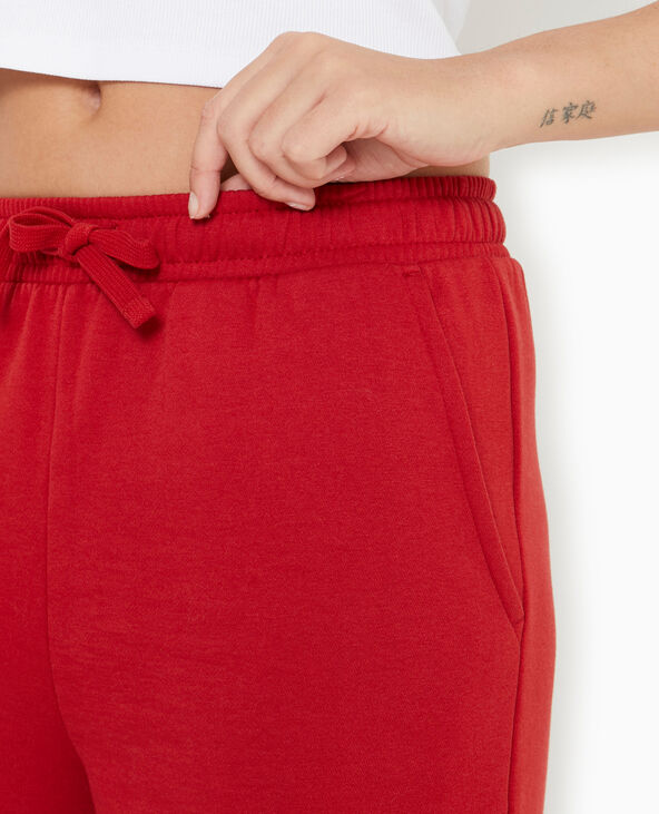 Pantalon de jogging droit en molleton rouge - Pimkie