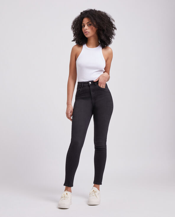 Jean skinny taille haute noir - Pimkie