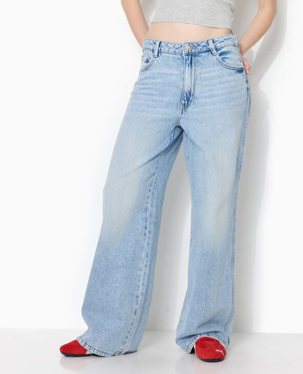 Jean baggy taille basse bleu - Pimkie