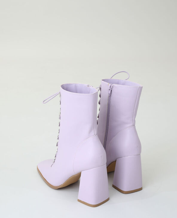 Bottines à talons lilas - Pimkie
