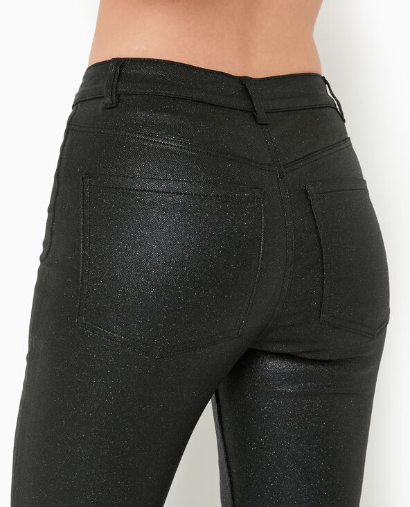 Jean skinny avec paillettes noir - Pimkie