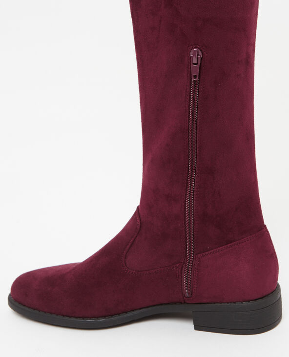 Bottes cuissardes microfibre violet - Pimkie