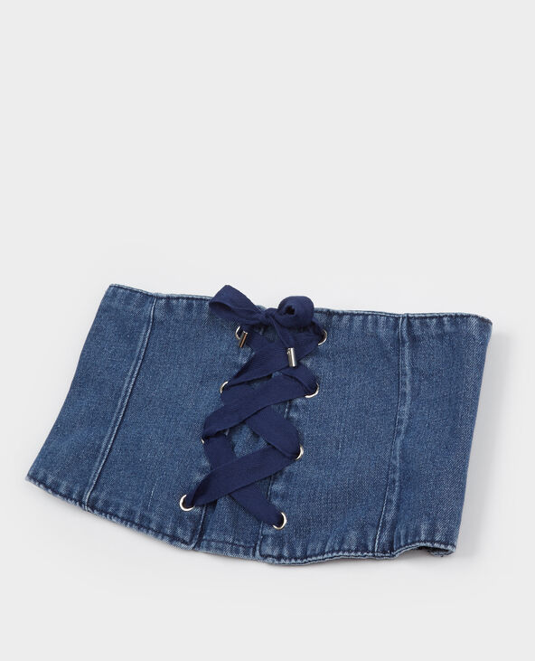 Ceinture corset en jean