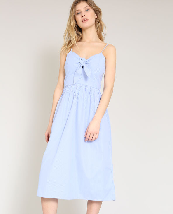 Robe midi à rayures bleu clair - Pimkie