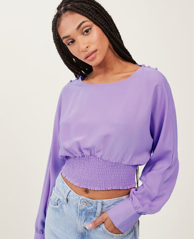 Blouse avec manches chauve-souris violet - Pimkie
