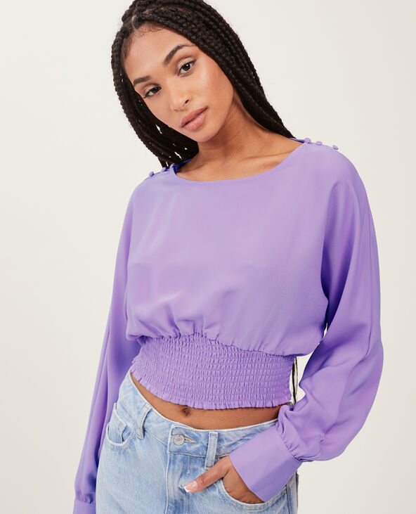 Blouse avec manches chauve-souris violet - Pimkie