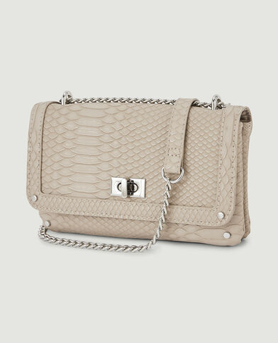 Sac pochette avec chaine taupe - Pimkie