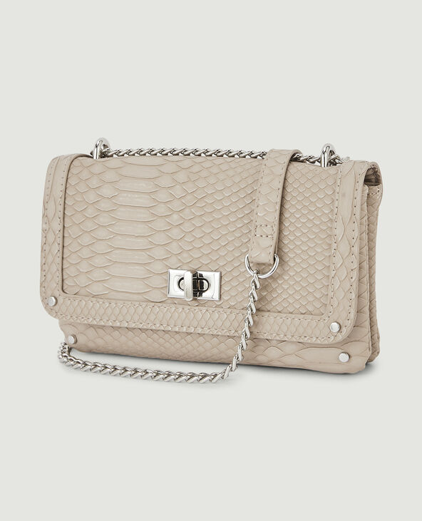 Sac pochette avec chaine taupe - Pimkie