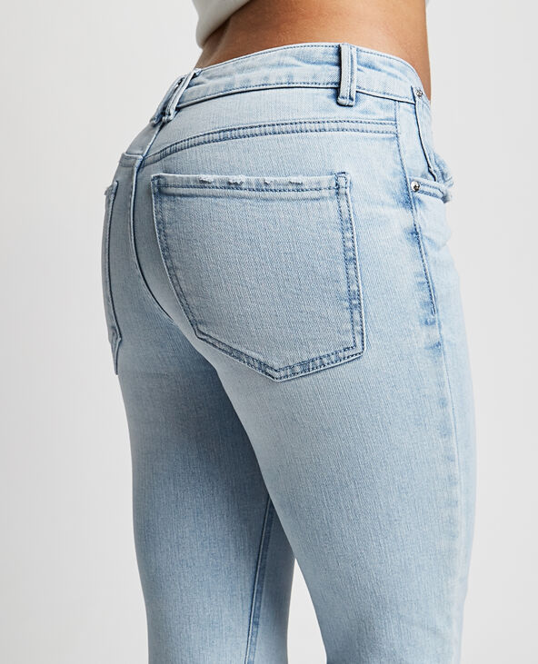Jean skinny taille basse bleu clair - Pimkie