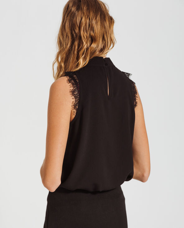 Blouse sans manches noir - Pimkie
