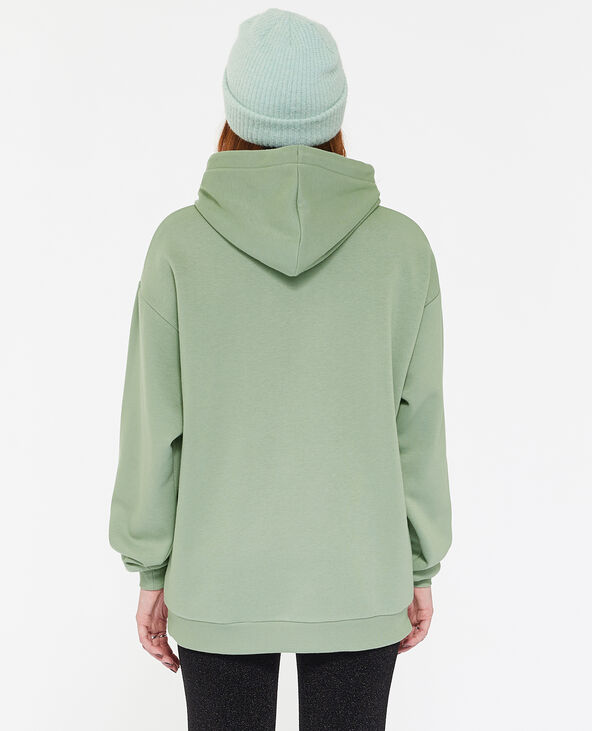 Sweat capuche oversize vert - Pimkie