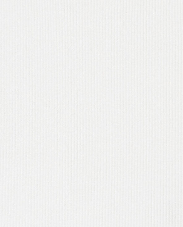 Pull sans manches en maille côtelée blanc - Pimkie